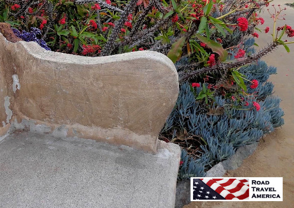 Bench at San Juan Capistrano, California