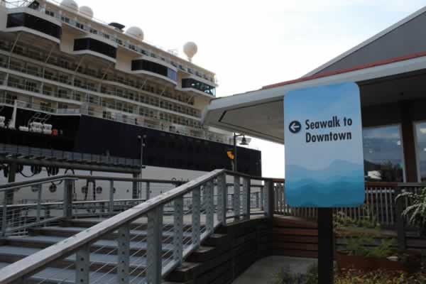 The Seawalk to Downtown Juneau