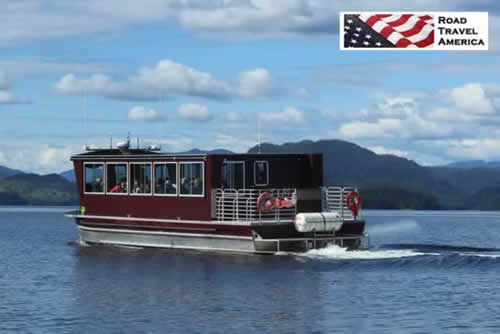 Crab tour boat near Ketchikan