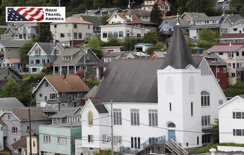 Homes near downtown Juneau