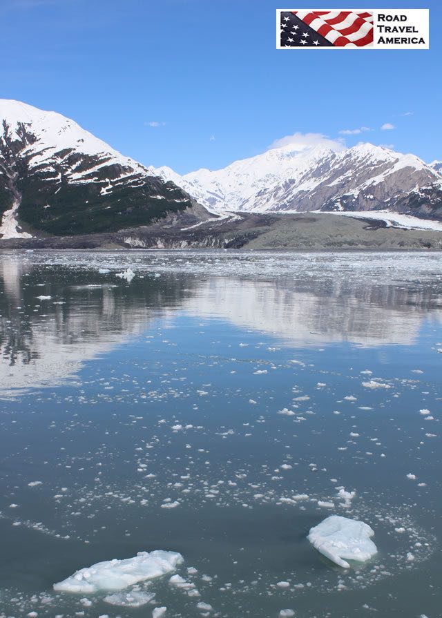 The still waters at Hubbard Glacier