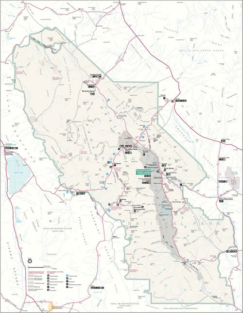 Map of Death Valley National Park ... click for a larger view in another window