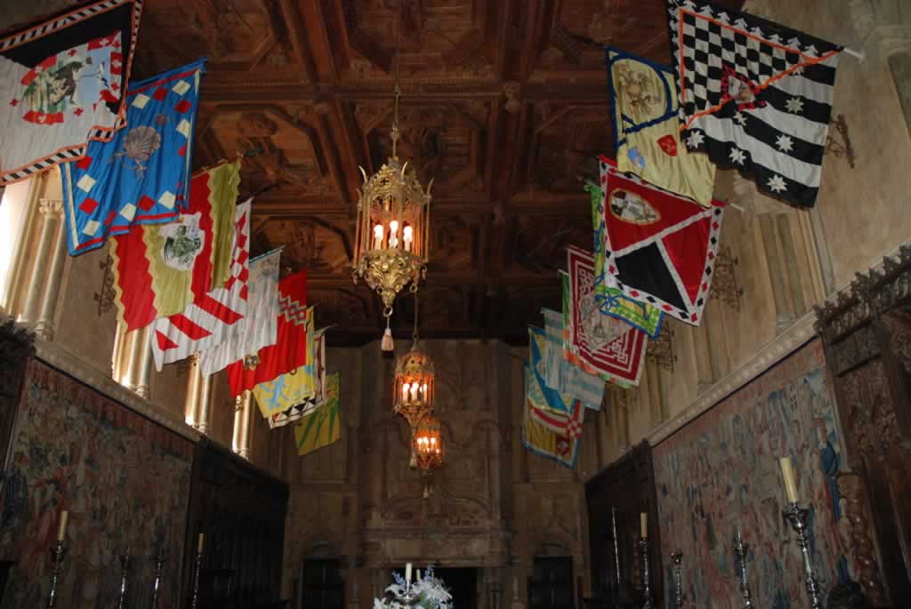 On tour inside the main house at the Hearst Castle in California