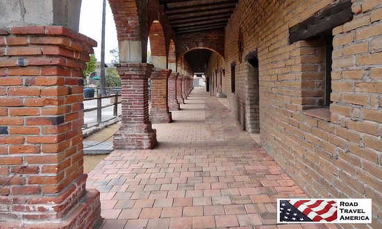 Brick archways at San Juan Capistrano Mission