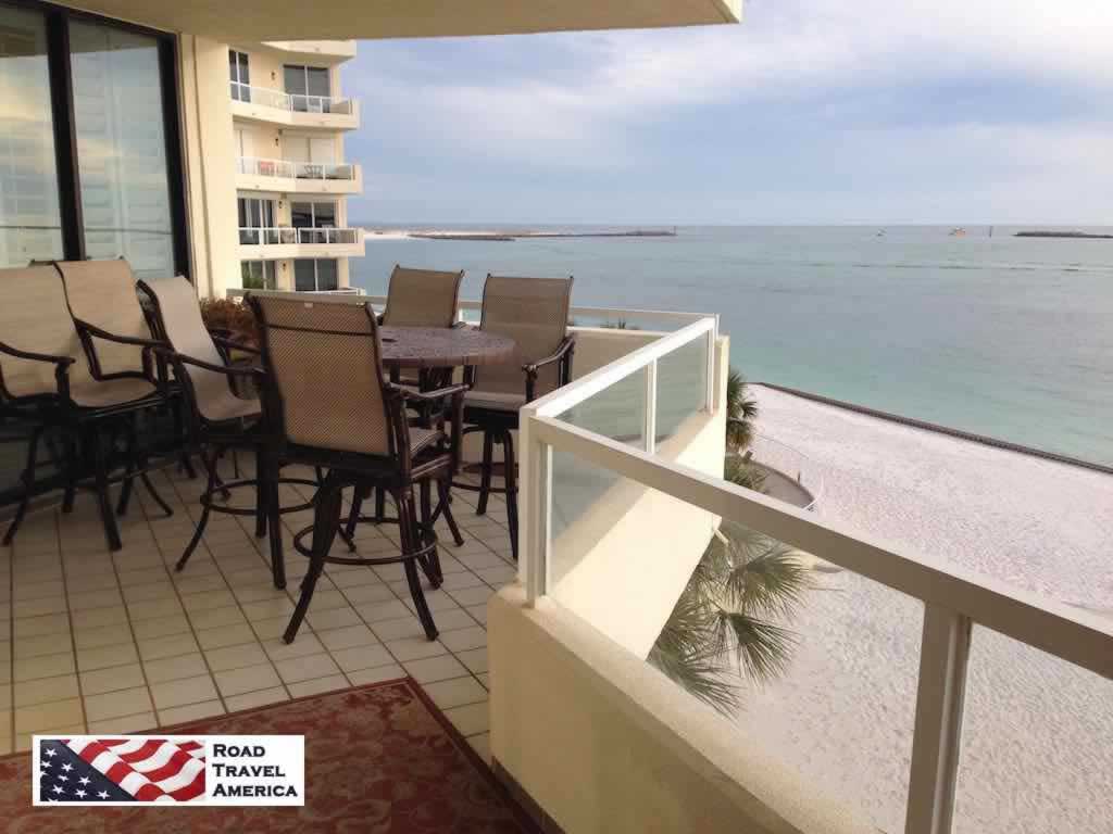 View from Destin's East Pass Towers to the Gulf of Mexic