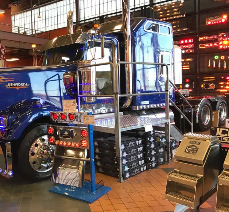 Inside the Super Truck Showroom at the Iowa 80 Truckstop