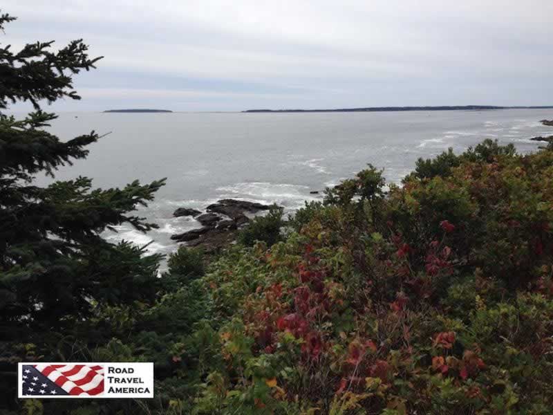 Maine coastline near Bar Harbor in the fall Maine coastline near Bar Harbor in the fall