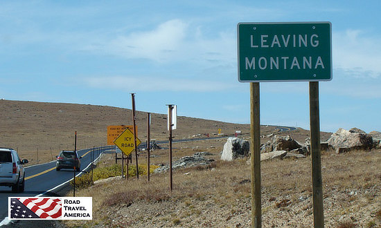 Leaving Montana on the Beartooth Highway Leaving Montana on the Beartooth Highway