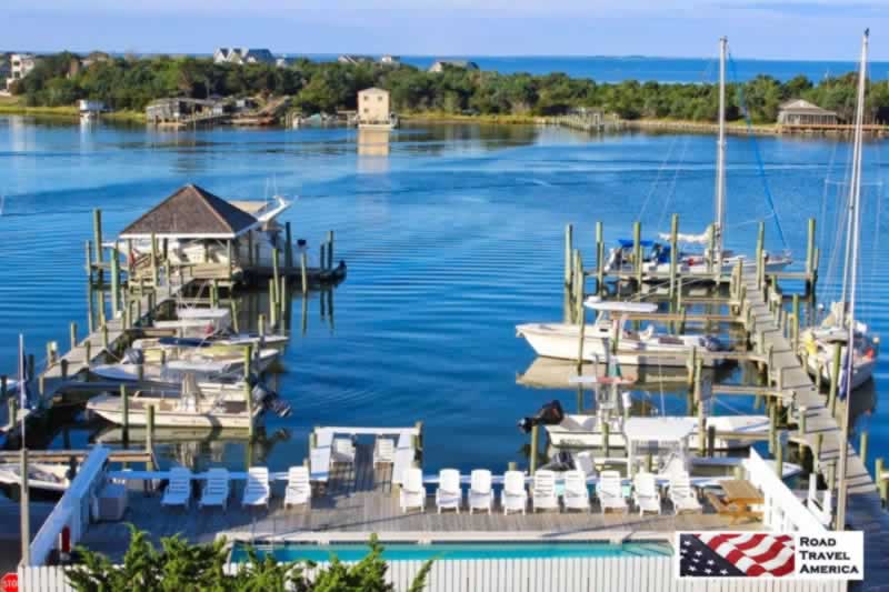 View of Silver Lake in Ocracoke, North Carolina View of Silver Lake in Ocracoke, North Carolina