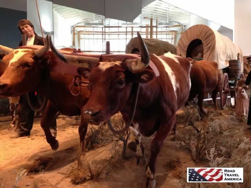 Diorama in the National Historic Oregon Trail Interpretive Center, Baker City, Oregon