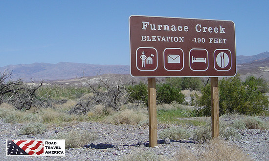 Death Valley National Park Furnace Creek, Elevation -190 Feet below sea level