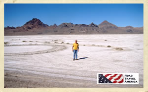 Walking the Bonneville Salt Flats in Utah