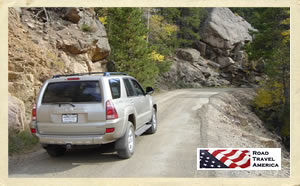 Climbing Old Fall River Road in Rocky Mountain National Park in Colorado
