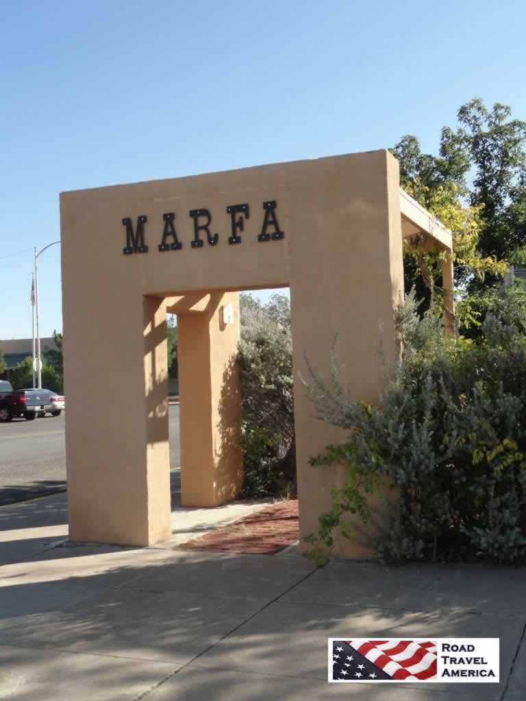 Scene in downtown Marfa, Texas