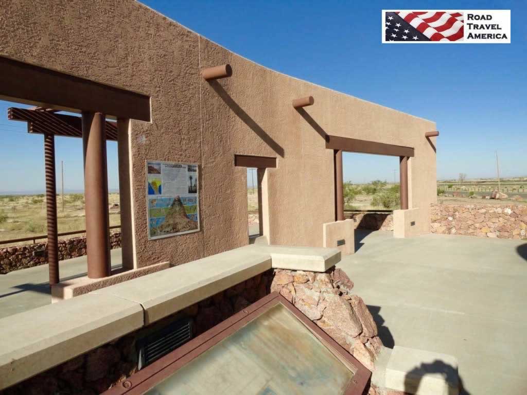 The Marfa Lights Viewing Station, east of Marfa on U.S. Highway 90/67
