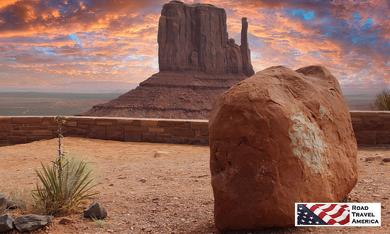 Scene from the Visitor Center at the Monument Valley Tribal Park