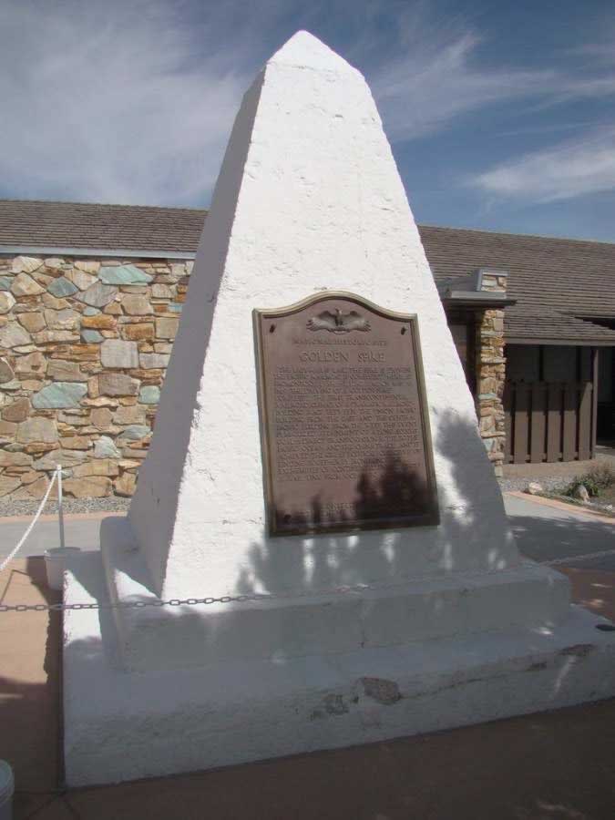 Golden Spike moument outside the Visitors Center