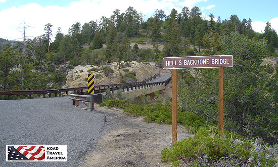 Hell's Backbone Bridge in Utah