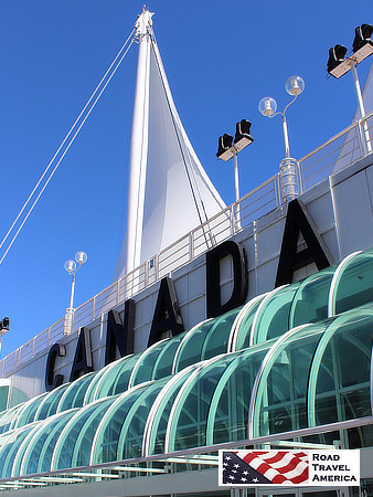 Canada Place in Vancouver, British Columbia, docking area for cruise ships sailing to Alaska and other destinations
