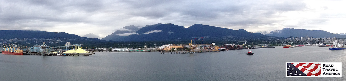 Port of Vancouver, British Columbia, showing some of the business and industrial areas