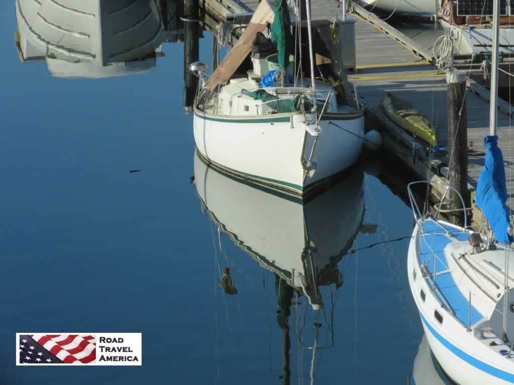Quiet water at the Victoria marina