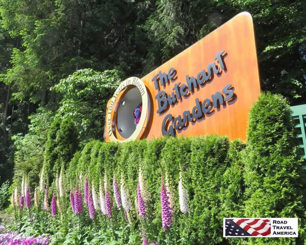 Entrance area at The Butchart Gardens, just north of Victoria on Vancouver Island