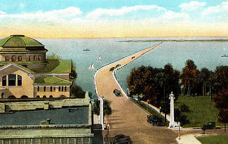 Causeway from Clearwater to Clearwater Beach in Florida