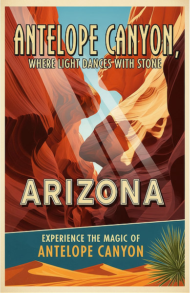 Experience the magic of Antelope Canyon in Arizona ... where light dances with stone
